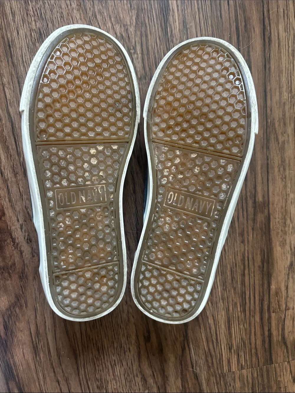 Old Navy Gender-Neutral Chambray Slip-On Sneakers Kids Size 4 Youth Blue Denim 1